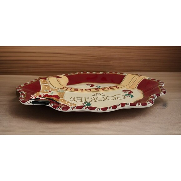 Christopher Radko Saks Fifth Avenue Cookies for Santa Claus 3D Platter - Picture 2 of 6